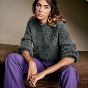 Sezane Scarlett Jumper in Sage XS